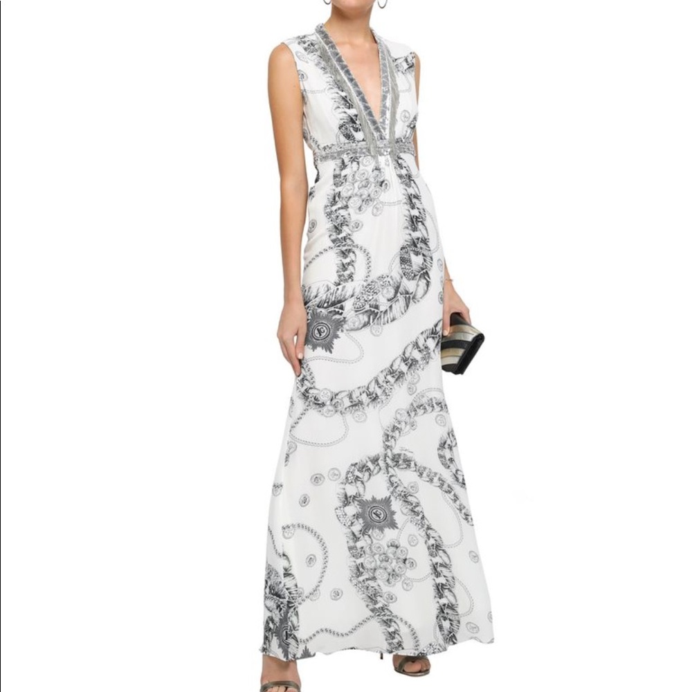 BLOWOUT SALE! Cavalli Chains Printed Maxi dress 2 - Picture 1 of 8